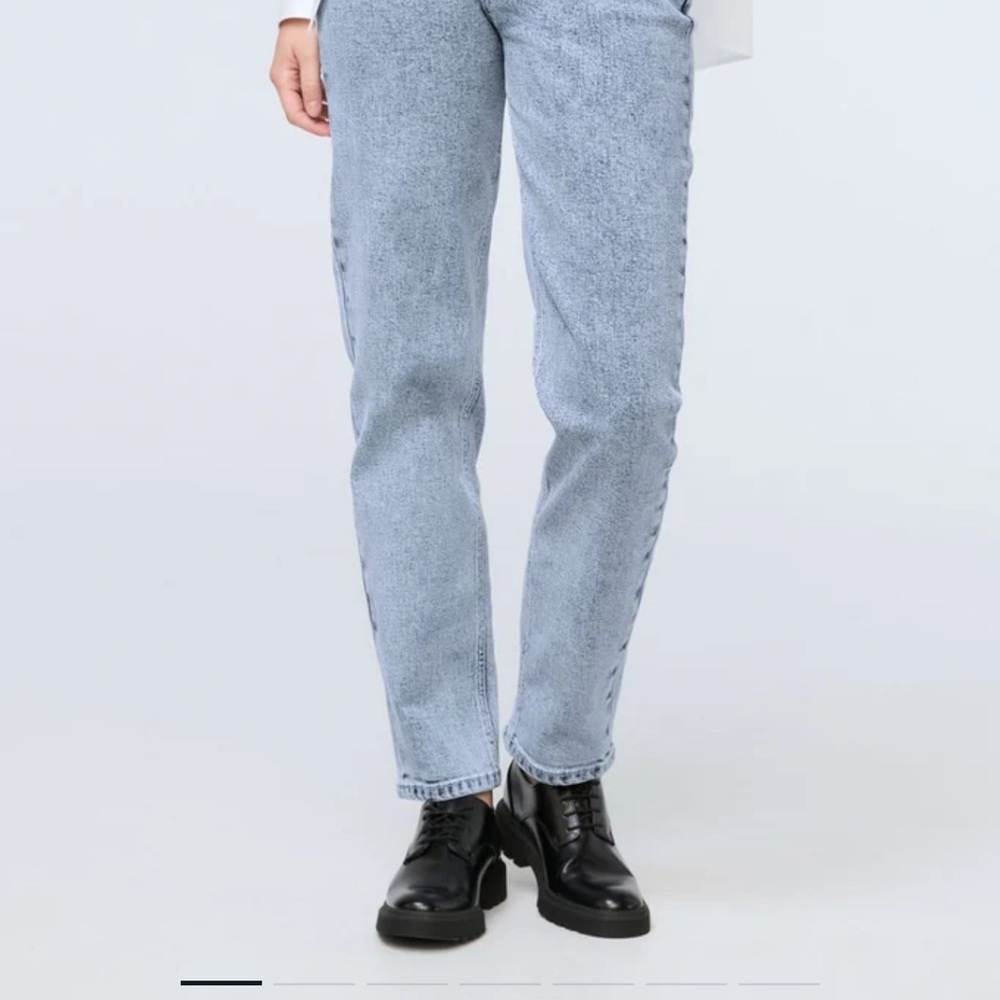 Duer Women's Midweight Denim High Rise Arc (Zip Fly) - Salt And Pepper. - Picture 2 of 5
